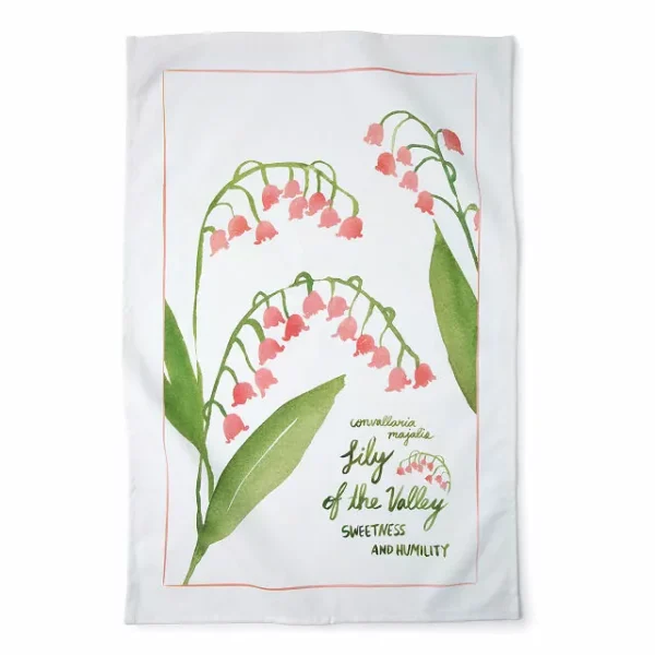 Birth Month Flower Tea Towels 5