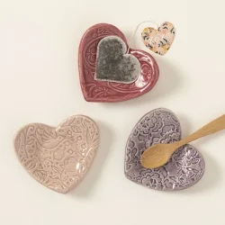 Handmade Heart Ceramic Dish Set 1