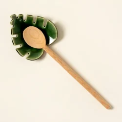 Handmade Monstera Leaf Spoon Rest 2