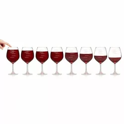 Major Scale Musical Wine Glasses - Party Set 1