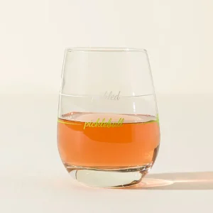 Pickled Pickleballer Wine Glass