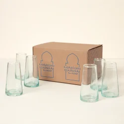 Recycled Stemless Flutes - Set Of 6