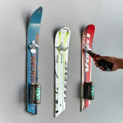 Wall Mounted Recycled Ski Bottle Opener