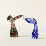 Whale Tail Glass Sculpture 1