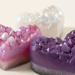 Geode Heart Candle 2