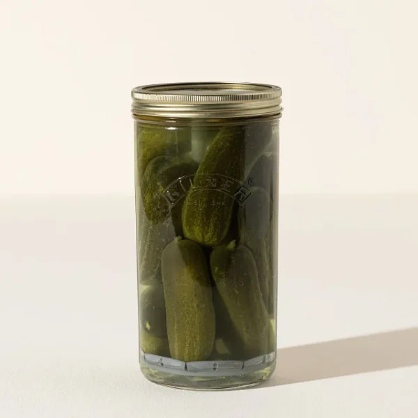 Lift & Drain Glass Pickle Jar 1