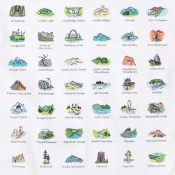 National Parks Tea Towel 1