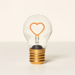 Rechargeable Cordless Magic Heart Light Bulb 1