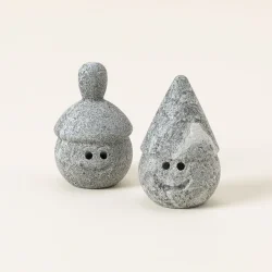 Hand Massaging Gnome Stones