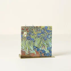Vincent Van Gogh Irises Flat Candle 1