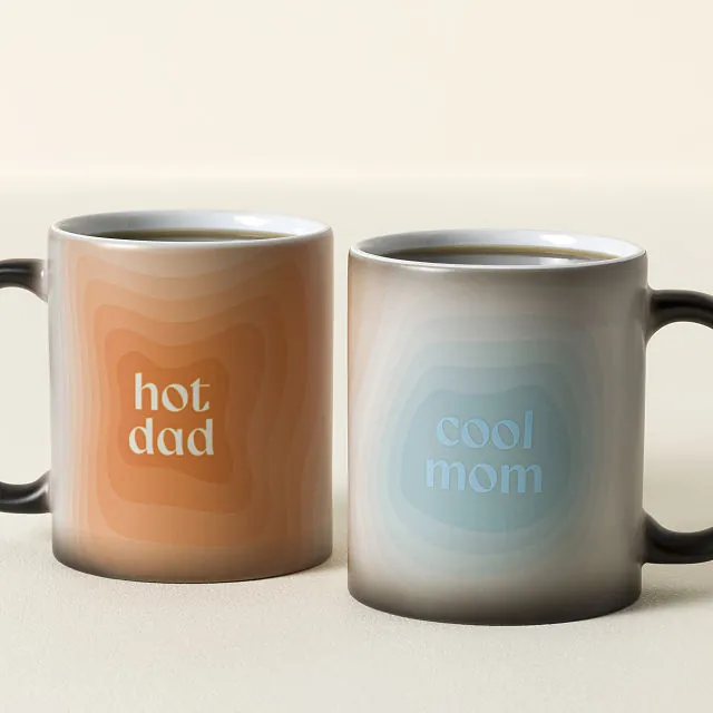 Mostly Cool (sometimes Hot) Dad Color Change Mug 1
