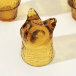 Amber Cat Stacking Glass Set 1