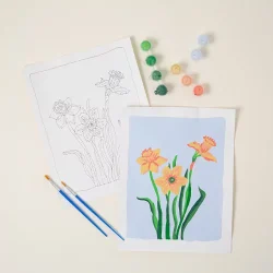 Birth Month Flower Paint-by-number Kit