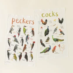 Fowl Language Tea Towels - Peckers & Cocks