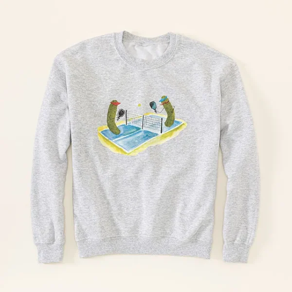 Pickles Playing Pickleball Sweatshirt