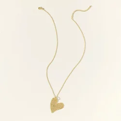 Precious Dipped Lace Heart Necklace 1