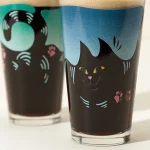 Purr-fectly Poured Cats Glass Set 4