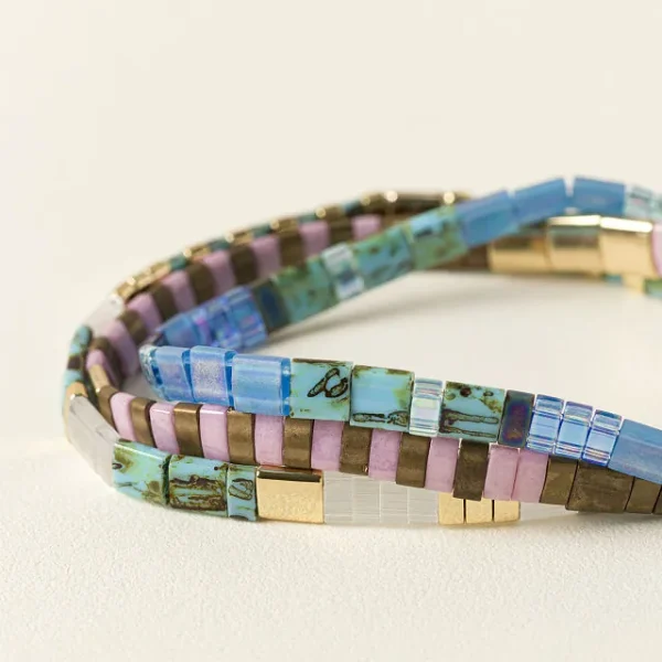 Strength Morse Code Bracelet Stack 2