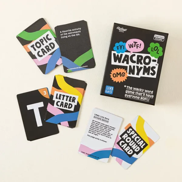 Wacro-nyms Word Party Game