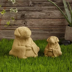 Zen Dog Garden Sculpture