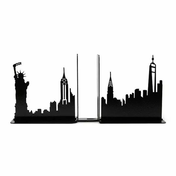 City Skyline Bookends 1