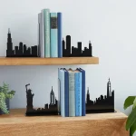 City Skyline Bookends