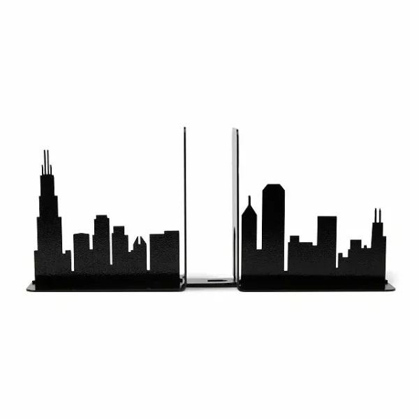 City Skyline Bookends 2