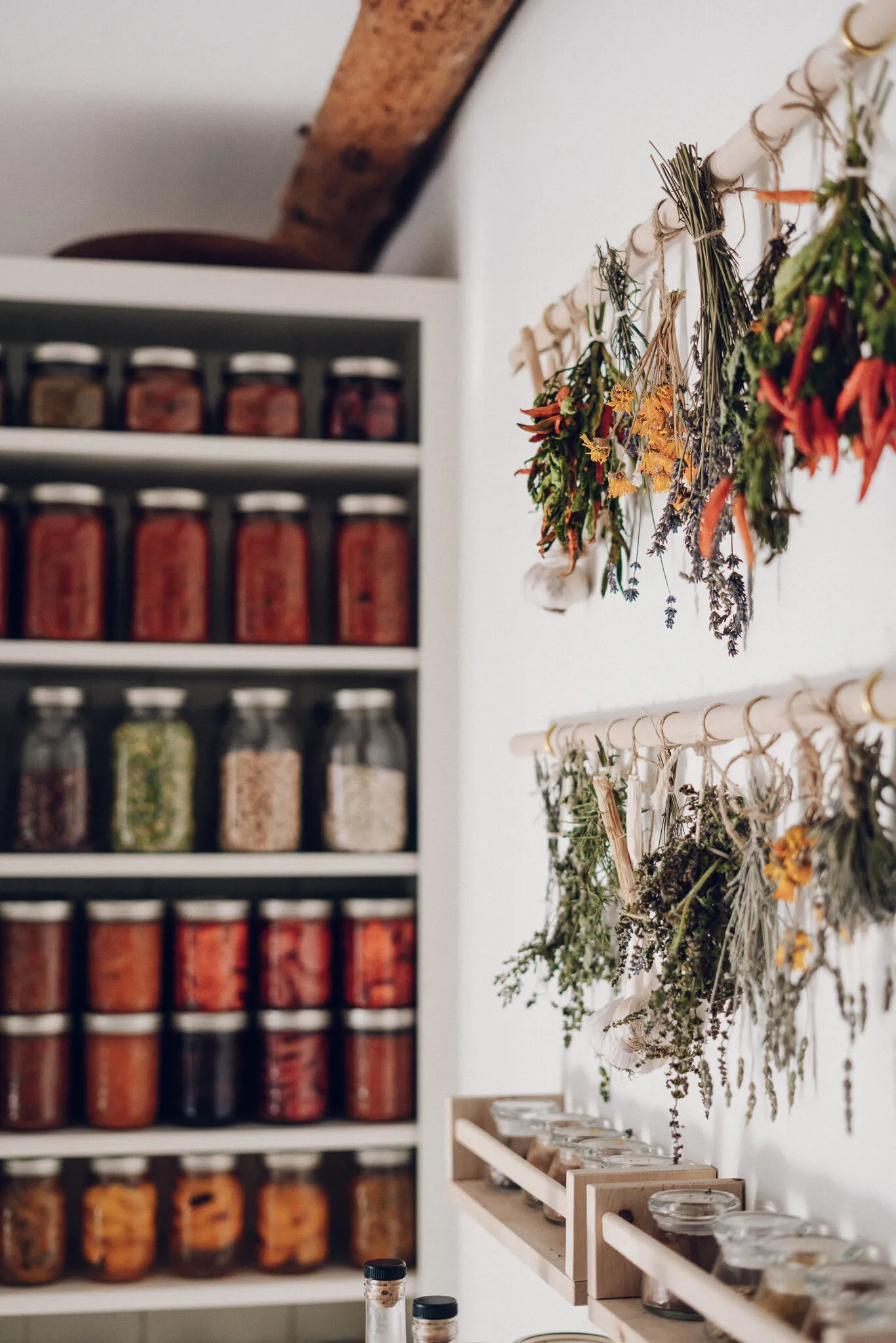 simple homemade diy herb drying rack