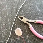 "Wire cut for sea glass pendant" class=