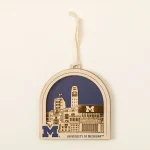 College Town Keepsake Ornament Mi