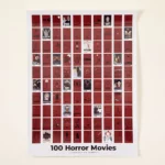 100 Horror Movies Scratch Off Chart