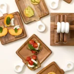 Appetizer Boards With Stand - Set Of 8 1