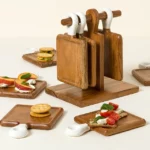 Appetizer Boards With Stand - Set Of 8