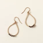 Black Rough Diamond Earrings 1