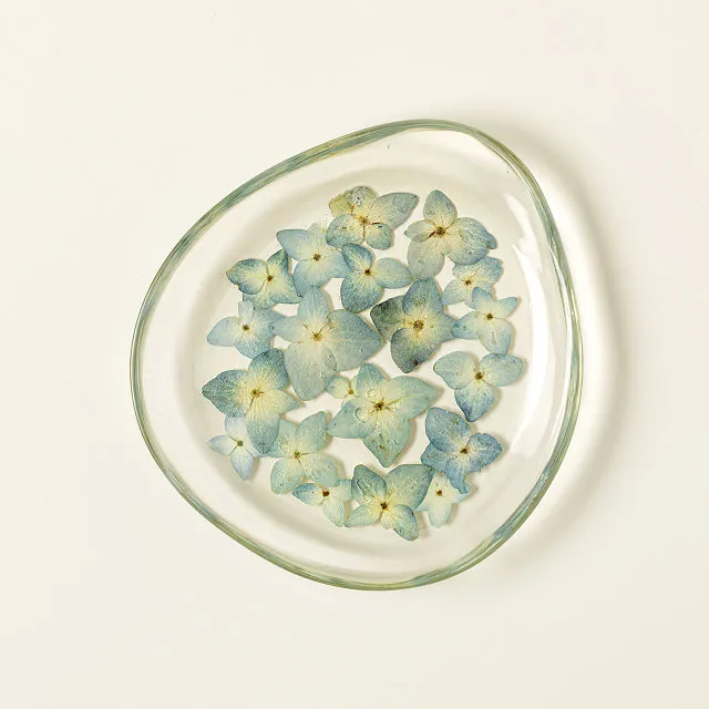 Blue Hydrangea Jewelry Dish