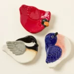 Ceramic Bird Dishes - Set Of 3 2