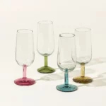 Colored Stem Cordial Glasses – Set Of 4 2