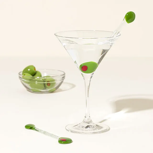 Dirty Martini Cocktail Stirrers - Set Of 2