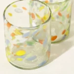 Hand-blown Confetti Glasses – Set Of 2 1