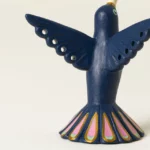 Hand Painted Ceramic Hummingbird Jewelry Holder 2