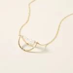 Herkimer Diamond Arc Necklace 2