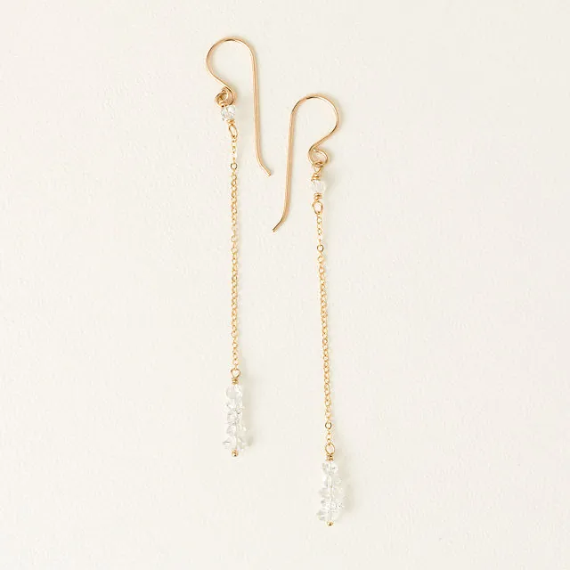 Herkimer Diamond Whisper Earrings​