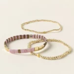 I Love You Morse Code Bracelet Stack 1