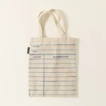 Library Card Tote Bag