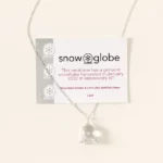 Real Snowflake Globe Necklace 1