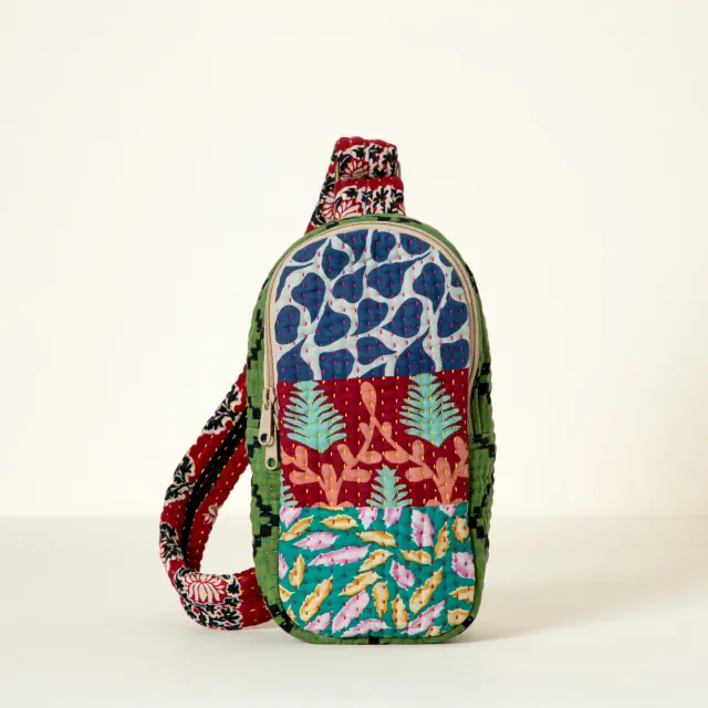 Repurposed Kantha Sling Bag