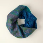 Repurposed Silk Sari Infinity Scarf