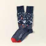 Ski Bum Embroidered Socks 1