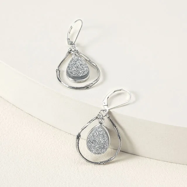 Sparkle & Shine Druzy Drop Earrings