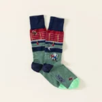 Touch Down Football Embroidered Socks 2